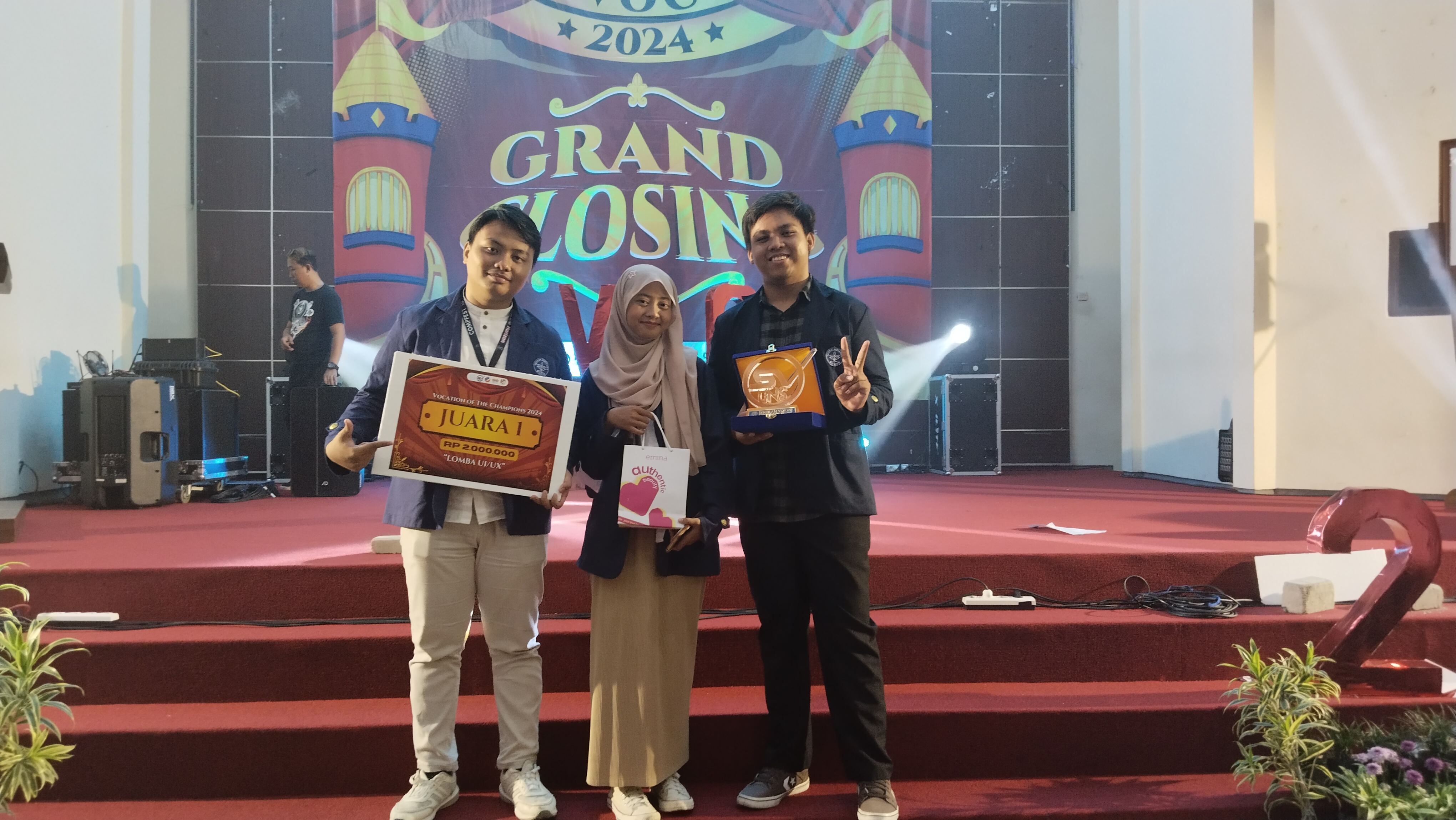 1st Winner UI/UX Competition Vocational Of Champions.