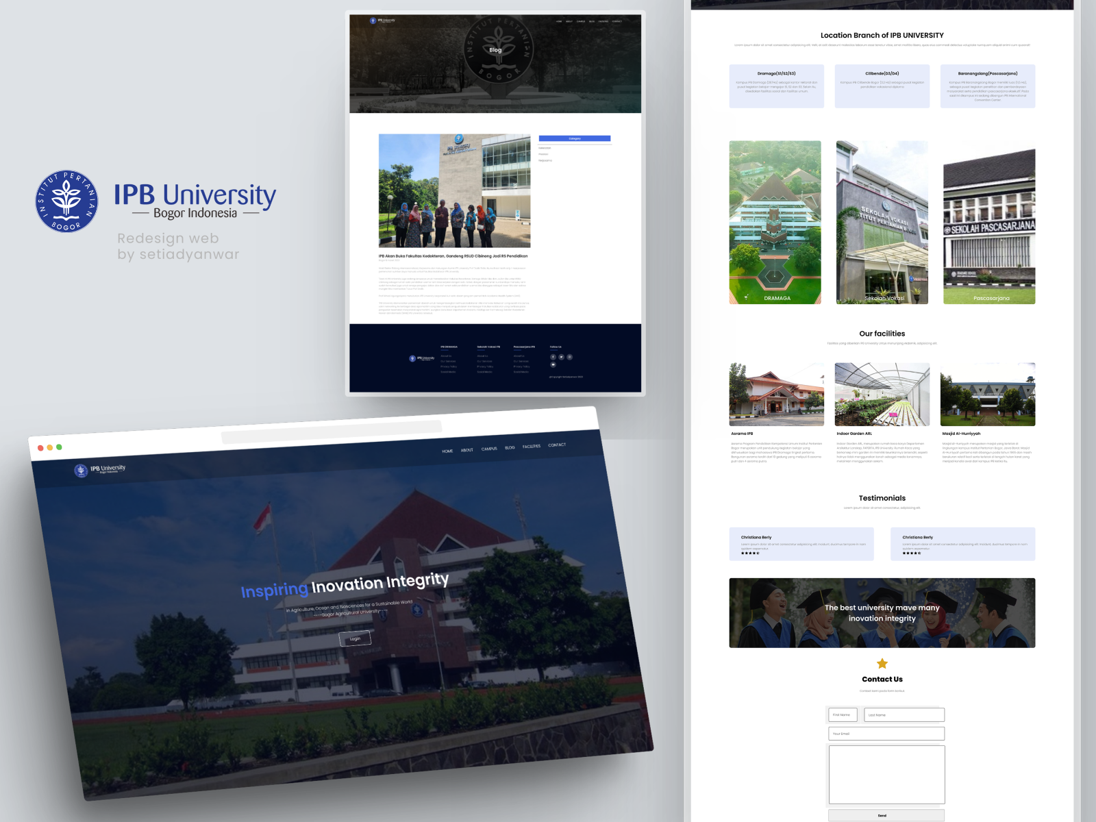 Redesign Website IPB UNIVERSITY